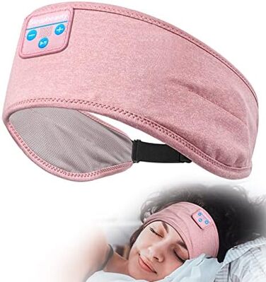 Навушники для сну Perytong, регульована пов'язка Bluetooth, м'яка і затишна стрічка для навушників з вбудованими динаміками, ідеально підходить для сну, тренувань, бігу, йоги, подорожей, безсоння