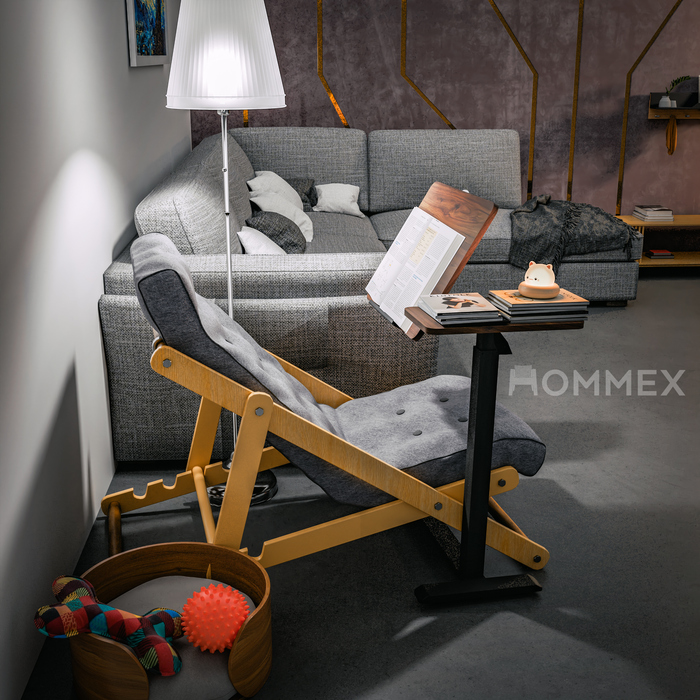 Стіл Hommex Mobidesk Duo USB Walnut (арт. ТН-010-2 Walnut)