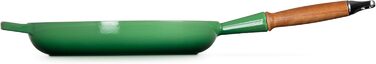 Сковорода LE CREUSET Signature з чавуну з дерев'яною ручкою, 28 см (Bamboo)