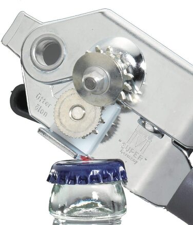 Відкривачка для банок Westmark Zangendosenöffner з відкривачем кришок та пляшок, 22 см, сталь/пластик, Gallant Super, чорний/червоний, 29412260