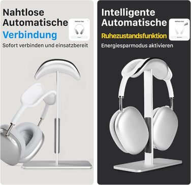 Підставка для навушників AirPods Max, алюміній, з режимом сну, для столу, антиковзаюча, захист від подряпин, сумісна з AirPods Max