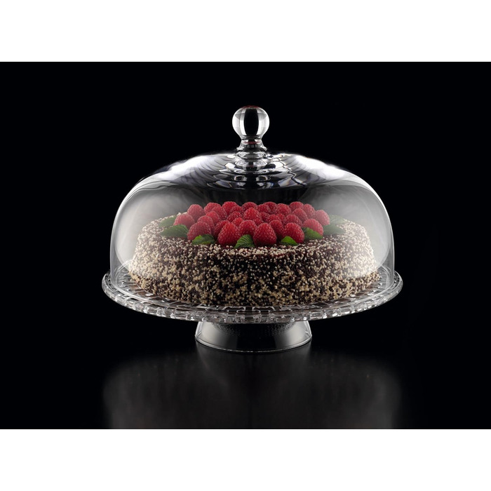 Nachtmann Tortenplatte Bossa Nova Ø 32 см, кришталеве скло, 99528 | Kuchenplatte з кришкою