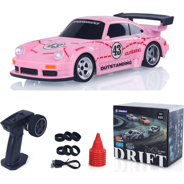 Радіокерований автомобіль Toucan RC Hobby RTR 4x4 1/43 - Повнорозмірний, швидкісний міні-автомобіль