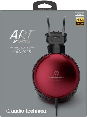 Навушники Audio-Technica A1000Z червоні металеві закриті