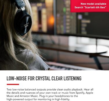 Focusrite Scarlett Solo 3rd Gen USB Аудіоінтерфейс для гітаристів, вокалістів та музикантів - Bundle