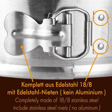 Форма для випічки Edelstahl, роз'ємна, нержавіюча сталь, 25 см, без ПФОА, для миття в посудомийній машині