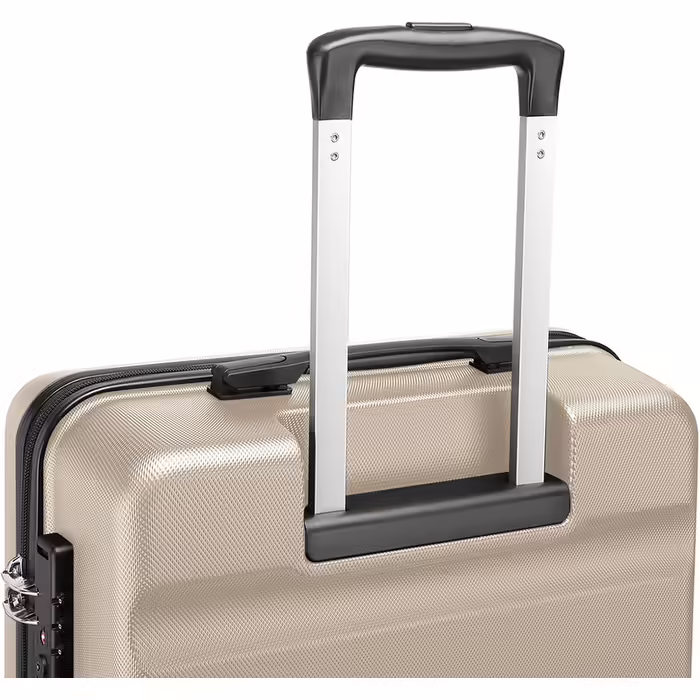 Чохол середньої жорсткості KONO Troey з колесами та замком TSA, 66x45x26см, 63 л, чорний/золотий