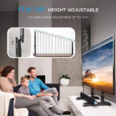 Підставка для телевізора Universal HT10B-002: регульована, VESA 800x500, до 80 дюймів, 50 кг
