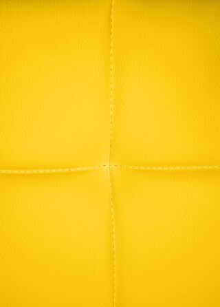 Крісло CLP Canada - м'яке крісло з штучної шкіри, чорний металевий каркас, колір: жовтий