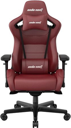 Крісло ігрове Anda Seat Kaiser 2 XL Leder – ергономічне, з підлокітниками 4D, підголовником та поперековою підтримкою (каштанове)