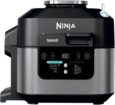 Мультиварка Ninja Speedi 5.7L 10-в-1: мультикокція, фритюрниця, гриль, випічка, повільне приготування, ON500EU