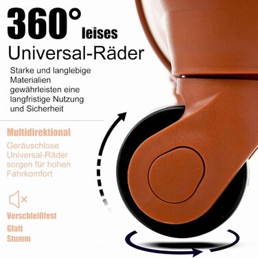 Набір валіз Merax 5-Piece, ABS, з TSA-замком, розширювані L-XL, з сумкою та косметичкою (Чорний)