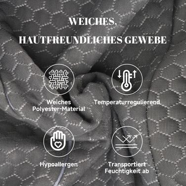 Ортопедична подушка IDEA для шиї та голови: комфорт та підтримка при болях у шиї. Ергономічна подушка з memory foam для тих, хто спить на боці, спині та животі. Розмір: 65 x 36 x 11/14 см.