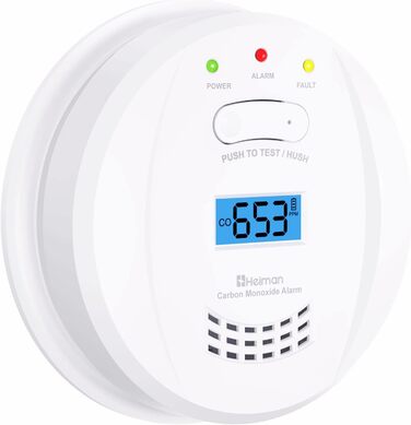 Датчик CO Heimann з Wi-Fi, 10 років служби, сумісний з Tuya/SmartLife, EN50291, портативний (723ESY)