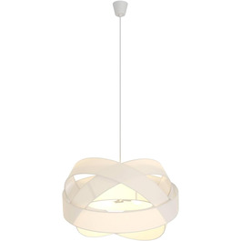 Підвісний світильник Lindby 'Simaria (Модерн) в білому кольорі з текстилю для вітальні та їдальні (3 полум'я, E27) - Підвісний світильник, Обідній настільний світильник, Підвісний світильник, Підвісний світильник, Світильник для вітальні