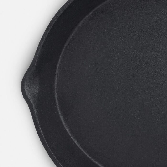 Посуд ExcelSteel 545, міцний, ідеально підходить для варильних поверхонь і приготування делікатесів на відкритому повітрі, чавунна сковорода, 22,9 см, чорний