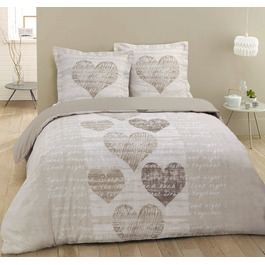 Комплект постільної білизни VISION Alice: простирадло та 2 наволочки, бавовна, бежевий, 200 x 200 см