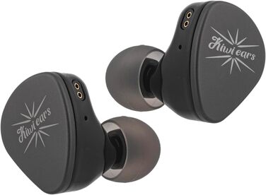 Гібридні внутрішньоканальні монітори LINSOUL Kiwi Ears 2DD2BA, HiFi навушники, знімний кабель (мелодійний, чорний)