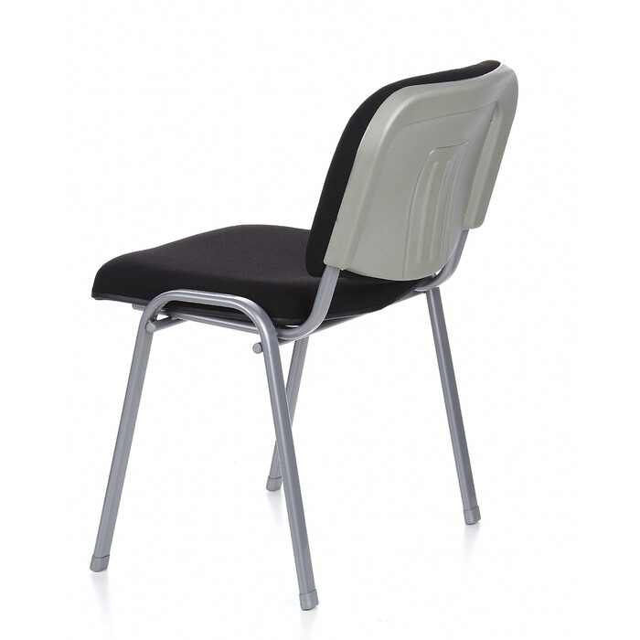 Крісло для відвідувачів / Конференційне крісло / Комплект з 4 крісел XT 600 срібного / чорного кольору hjh OFFICE