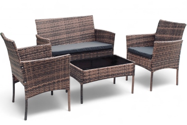 Комплект садових меблів із техноротанга Ideal Garden від MTG Trade Group, 4 предмети