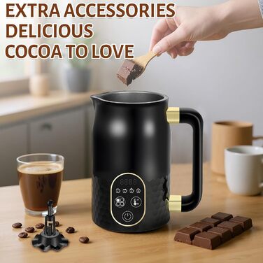 Електричний піноутворювач молока 4-в-1 з контролем температури для капучино та лате