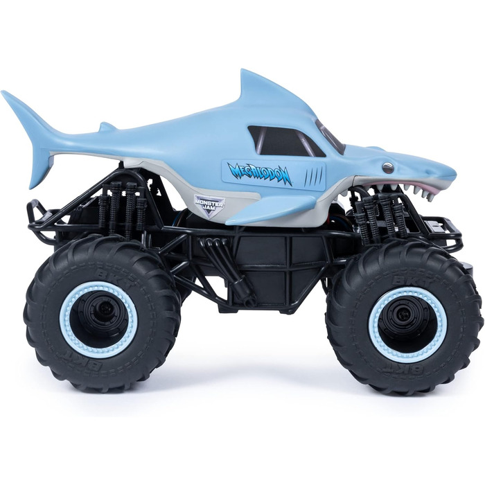 Monster Jam Megalodon RC – Радіокерований позашляховик-трюкач у вигляді акули, масштаб 1:24, від 3 років