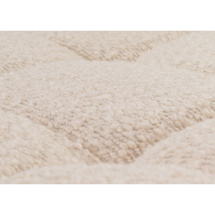 Набір з 2 барних стільців Mendler HWC-G87, регульована висота, поворотний, Boucle (450г/м²), кремово-бежевий, FSC®