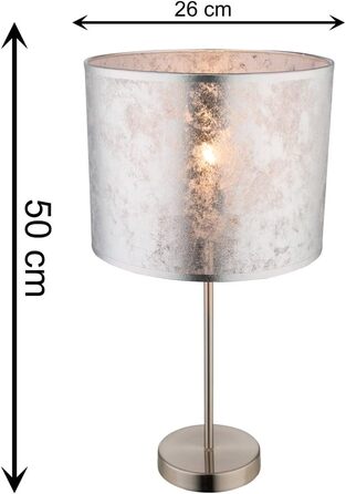 Підвісний світильник Globo LED з кольоровим мармуровим абажуром Ø 40см (настільна лампа 50см, срібло)