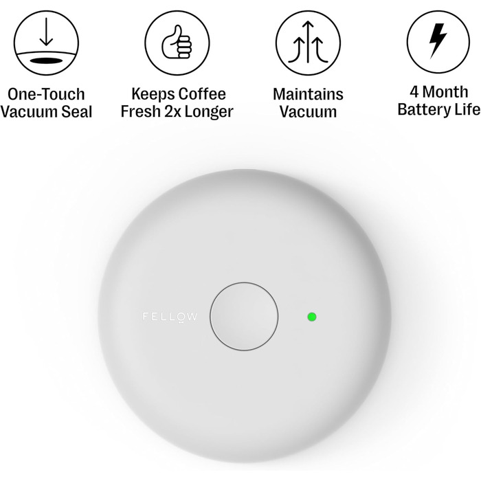 Fellow Atmos: Герметичний контейнер для кави та продуктів харчування – 0,7 л, матовий чорний