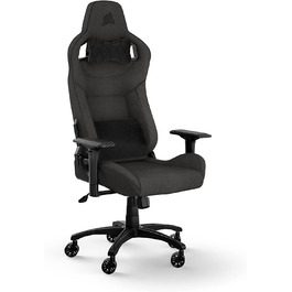Ігрове крісло Corsair T3 RUSH Fabric (2023) – Стиль автоспорту, тканинне покриття, подушки для шиї та спини