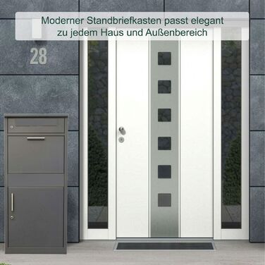 Скринька для листів Relaxdays з відділенням для пакунків