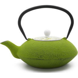 Чайник азійський чавунний зелений 1,2 л порцеляна