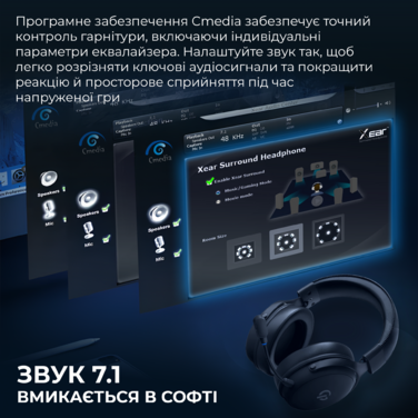 Бездротова ігрова гарнітура GamePro Asgard Skadi (HSW191B)