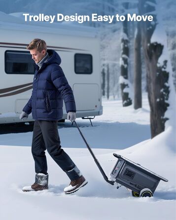 Дизельний обігрівач VEVOR 8 кВт, 12/24V, портативний з Bluetooth, пультом та LCD, 5л бак для вантажівок/автобусів