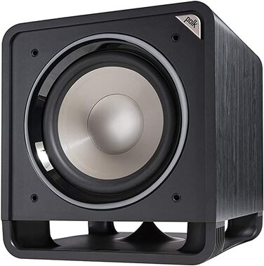 Активний сабвуфер Polk Audio HTS 12, баси 12 дюймів, 400 Вт, домашній кінотеатр і музика, чорний