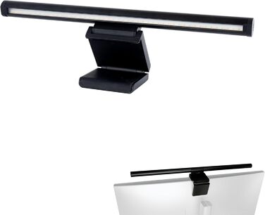 USB лампа REV Monitor з акумулятором, 49 см, кріпленням, 130 лм, 3 кольори, чорна