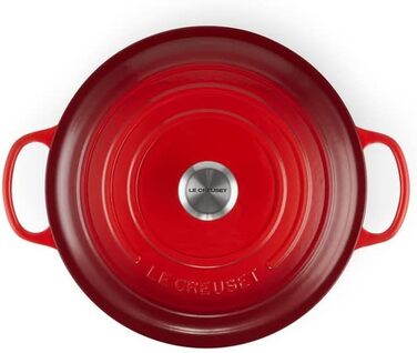 Запіканка чавунна Le Creuset Signature, 30 см, 6,2 л, червона вишня, для всіх плит/духовок