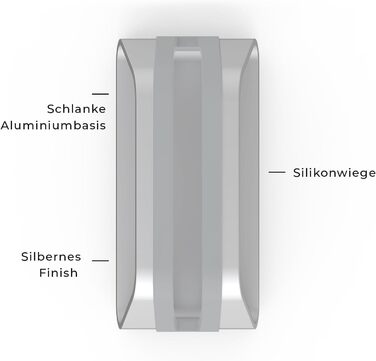 Підставка для ноутбука Vertikaler: стильна підставка для MacBook, MacBook Air, MacBook Pro (алюміній, срібло)