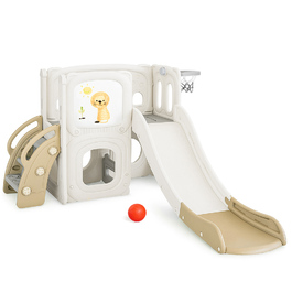 Дитячий ігровий комплекс Mealux Tower White / Brown (арт. KD-B013 White / Brown)