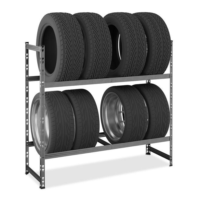 Стеляж для шин Relaxdays на 8 шин