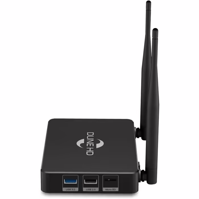 Медіаплеєр Dune HD Pro Vision 4K на Android TV Box, Dolby Vision, Atmos, S905X4-J, HD-аудіо, HDMI 2.1, Bluetooth 5, WiFi, 1Gbit, USB 3.0, 4GB/64GB, оптичний S/PDIF, 4Kp60, AV1, 1080p