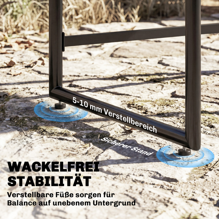 Набір садово-патіо меблів з ротангу Polyrattan, 5 предметів. Компактний комплект для відпочинку з столом та 4 стільцями. Столова стільниця DPC, подушки сірого кольору.