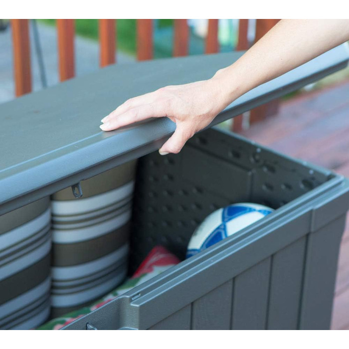 Садовий ящик Lifetime 60089 Ultra-Resistente 127x64x67 см коричневий UV100 - пластиковий контейнер для саду