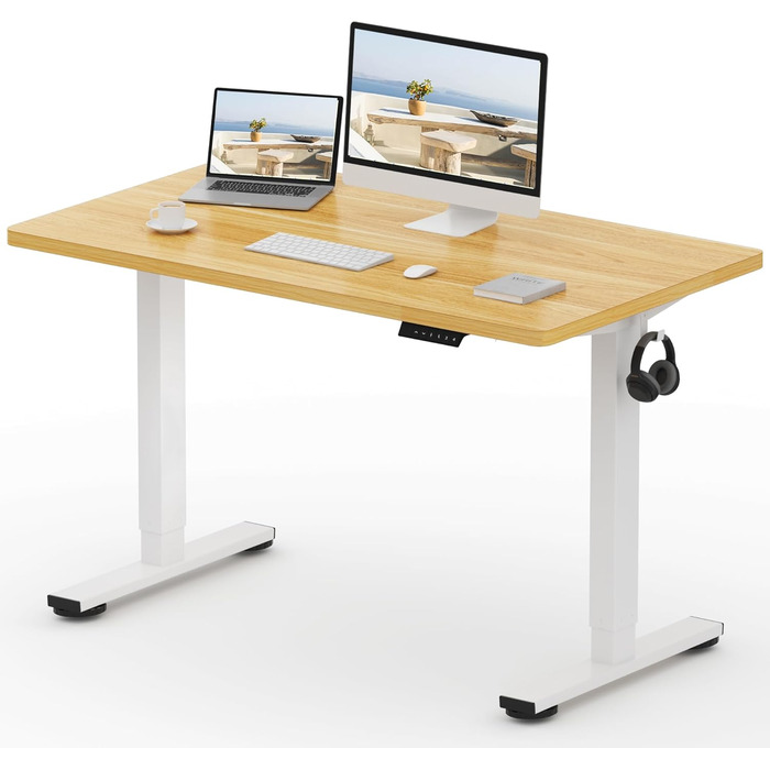 Стол для роботи FlexiSpot: електричний, регулювання висоти, 120x60 см, пам'ять налаштувань, для дому та офісу