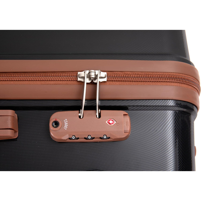 Набір валіз Travelhouse Ascona 5-в-1 (75/65/55 см) з TSA-замком, Spinner-колесами, ABS+PC, темно-зелений (чорний)