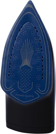 Праска з пароутворювачем Bomann DB 6038 CB, 2800 Вт, 7 функцій, LED-підсвітка ручки, підошва з 3D-кераміки, чорний/синій