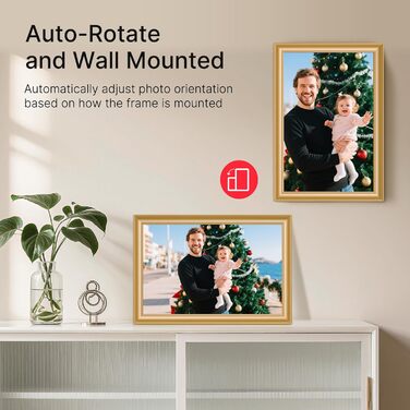 Frameo: Цифровий фоторамка 10.1 дюйма з Wi-Fi, сенсорним екраном IPS HD 1280*800 та 32GB пам'яті