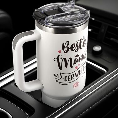 Термокружка 40oz з кришкою та трубочкою - подарунок мамі на день народження, на Різдво, від дочки/сина