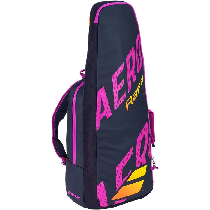 Рюкзак Babolat Pure Aero RAFA Noir оранжево-фіолетового кольору 32 х 77 см