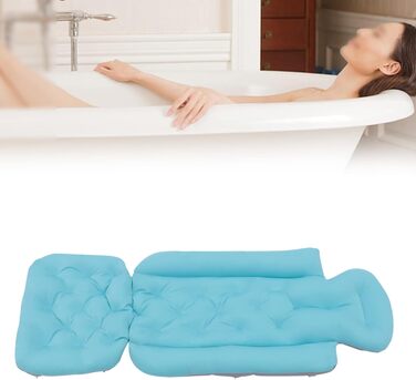 Подушка для ванни Ganzkörper, підтримка спини, дихаючий аксесуар для ванни. Підходить для голови, ніг та плечей, забезпечує комфорт та розслаблення у ванні.